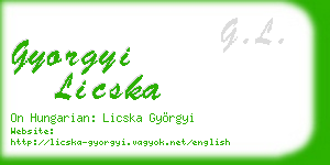 gyorgyi licska business card