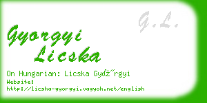 gyorgyi licska business card